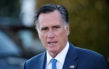 Mitt Romney à l'issue d'une entrevue avec Donald Trump le 19 novembre 2016 à Bedminster dans le New Jersey