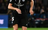 Le milieu du PSG Adrien Rabiot s'échappe avec le ballon lors du match contre Belgrade en Ligue des Champions au Parc des Princes, le 3 septembre 2018