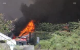 Feu dans un entrepôt au Port 