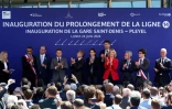 Inauguration de l'extension de la ligne 14 du métro parisien, à Saint-Denis, le 24 juin 2024