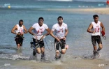 Swimrun, nage, course à pied, lagon, ouest, sport, 2018, équipe, deuxième édition