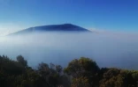 panche de gaz au volcan