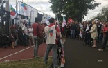 Manifestations enseignants devant le lycée Georges Brassens