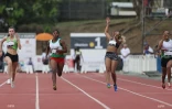  meeting international d?athlétisme  Heather Arneton se blesse au troisième saut photo richard bouhet 