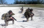 Exercice tactique sur l'île de Juan de Nova pour les parachutistes d'infanterie de marine
