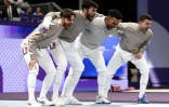 L'équipe de France est toujours en course pour une médaille dans l'épreuve masculine de sabre par équipe. 