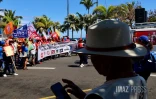 mobilisation de l'intersyndicale de la fonction publique à la prefecture 