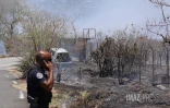 Feu de broussailles à Savannah Saint-Paul