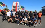 grève du sdis , pompiers au port 