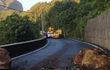 Route de Salazie fermée suite à un éboulis