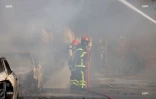 Maison en feu, incendie, Saint-Denis, pompiers, flammes, AMDR