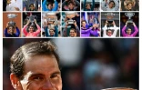 Le 5 juin 2022, Rafael Nadal remporte à Roland-Garros son 22e titre du Grand Chelem. Ici un montage le représentant avec chacun de ses trophées.