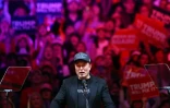 Le patron de Tesla et SpaceX, Elon Musk, lors d'un meeting de Donald Trump au Madison Square Garden de New York, le 27 octobre 2024