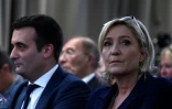 Marine Le Pen et Florian Philippot à paris le 9 décembre 2016 à Paris