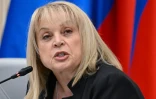 La cheffe de la Commission électorale centrale russe Ella Pamfilova, s'exprime devant la presse à Moscou le 20 septembre 2026