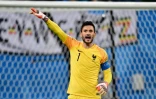 Hugo Lloris contre la Belgique en demi-finale du Mondial, le 10 juillet 2018 à Saint-Pétersbourg 