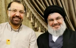 Une photo non datée publiée par le bureau de presse du Hezbollah libanais le 31 juillet 2024 montre le commandant du Hezbollah Fouad Chokr (G) et le chef du Hezbollah Hassan Nasrallah dans un lieu non précisé