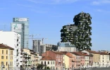 Les deux tours végétales du "Bosco Verticale" dans le quartier Porta Nuova à Milan