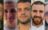 Des Photos fournies le 25 juillet 2024 par le Forum des familles d'otages, montrent (G à D) Ravid Katz, Kiril Brodski, Tomer Ahimas, Oren Goldin et Maya Goren, avant leur mort pendant l'attaque du Hamas le 7 octobre. Israël a annoncé avoir récupéré les corps des cinq Israéliens qui avaient été emmenés à Gaza