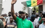 L'opposant sénégalais Ousmane Sonko lors d'un meeting à Ziguinchor (sud) le 24 mai 2023