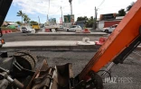 travaux RN1 la Possession
