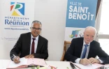 Signature du pacte de solidarité territorial entre le Département Saint-Benoît et Sainte-Suzanne