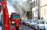 Incendie centre-ville Saint-Denis