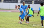 entrainement de la saint pauloise fc pour la finale de la coupe de la reunion 