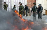 Les forces de sécurité israéliennes le 18 septembre 2015 à Hébron 