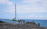 Territoire de l'Ouest : le Sodebo Ultim 3 est arrivé au port de Saint-Gilles