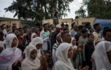 Célébrations à la veille de la fête éthiopienne orthodoxe de Timkat à Gondar, principale ville de la région de l'Amhara théâtre d'un conflit armé depuis plusieurs mois, le 19 janvier 2024