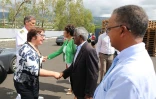 Martine Pinville en visite à La Réunion