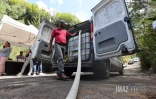 Salazie - un point de livraison d'eau brute pour les agriculteurs