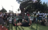 Championnat régional street workout au Port, bek la barre 