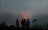 Piton de la Fournaise, éruption, volcan, 13 août 2019, route des laves, RN2