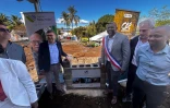 Saint-Pierre : ose de la première pierre du béguinage seniors de Grands Bois