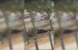 un Gendarme trainé par un 4x4