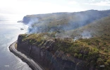 Incendie sur la route du littoral