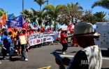 mobilisation de l'intersyndicale de la fonction publique à la prefecture 