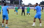 entrainement de la saint pauloise fc pour la finale de la coupe de la reunion 