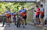 l'équipe du collège Emile Hugot dans les starting-blocks