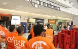 Grève Carrefour Sainte-Clotilde