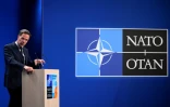 Le secrétaire général de l'Otan Mark Rutte, le 23 juin 2025 à La Haye