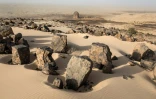 Les ruines néolithiques de Aratane dans le désert mauritanien, le 27 janvier 2020