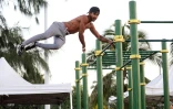 Championnat régional street workout au Port, bek la barre 