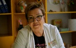 La médecin Olga Medvedeva, cheffe de l'équipe médicale de l'hôpital pour enfants d'Okhamtdyt de Kiev, le 14 septembre 2023 à Myrne, en Ukraine