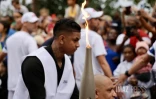 La flamme olympique Réunion