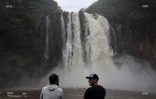 Pluie cascade Niagara 