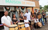 Inauguration d'une maison de projet à La Saline