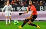Steven Nzonzi joue son premier match sous les couleurs du Stade Rennais contre Brest, le 8 février 2020 au Roazhon Park de Rennes   